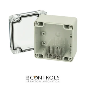 7022541 Fibox PCT 080806 Enclosure, Polycarbonate Clear transparent cover