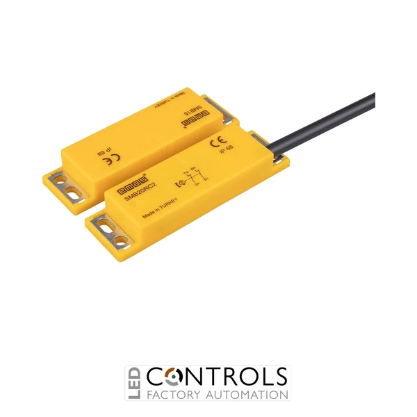 EMAS SMB20RC2-B15 EMAS PLASTIC RIGHT EXIT 2NC 5MM W/O LED 2MT CABLE 78MM RECTANGULAR MAGNETIC DOOR SWITCH