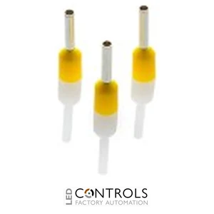 CEF112G Partex FERRULE 1.0MM YELLOW SINGLE (100)