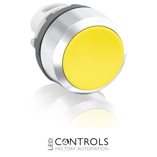 abb maintained yellow non-illuminated flush push button 22mm mp2-30y