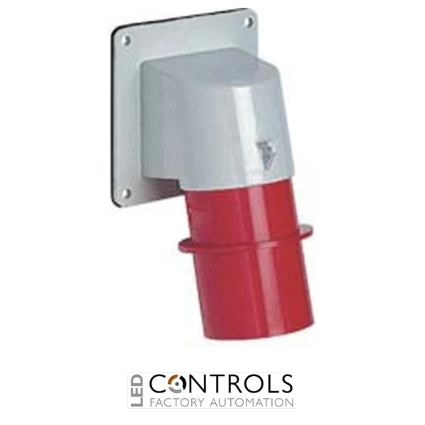 PE3264SI Ilme Panel mounted appliance inlet 32amp 415 volt 4 pole IP44