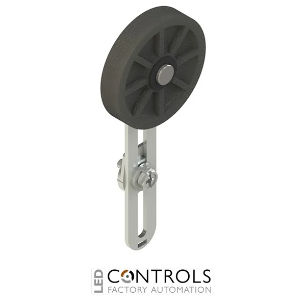 VF L35-R26 Pizzato Adjustable lever with rubber roller, 50 mm diameter