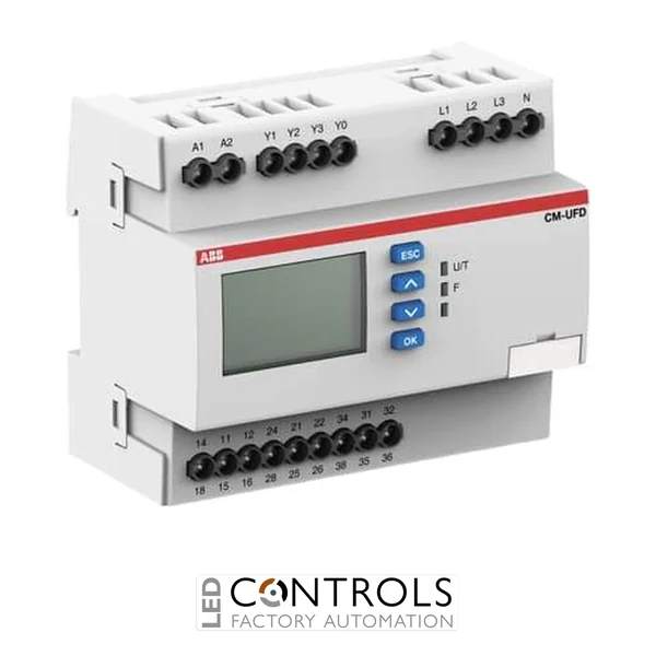 1SVR560730R3400 ABB CM-UFD.M22 Grid feeding monitoring relay 3c/o,L-L= 0-540VAC,L-N=0-312VAC