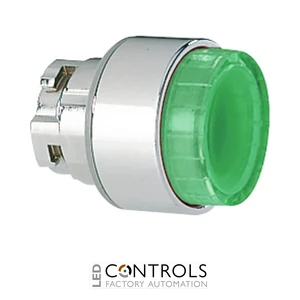 8LM2TBL203 - GREEN ILLUMINATED EXTENDED BUTTON