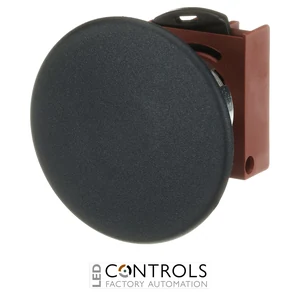 1SFA184050R9006 ABB P9MEM6NN P9M 60 mm Black Momentary Mushroom Pushbutton - image 2