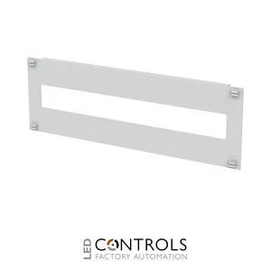 4TBA831802C0100 ABB 831802 ARIA 75 Slotted Modular Cover Plate 22M Grey Plastic IP20 - image 2