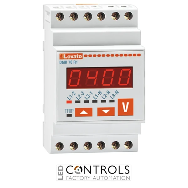 DMK70R1 - 3PH D/VOLTMETER 220-240VAC C/W P/R OUT