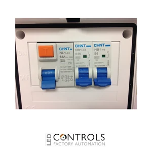 a28600/2 chint consumer unit ip65 rated fuse box 63a rcd 1x6a 1x16a mcb - image 3