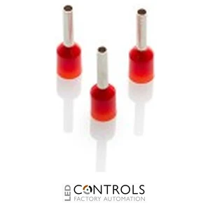 CEF108F(1000) Partex FERRULE 1mm RED SINGLE (1000)