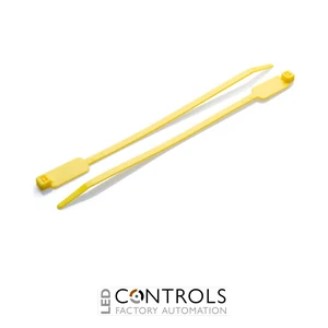MAR200W-Y Partex Identification Cable Ties (Non-Releasable), 200mm x 4.6mm, Yellow, pack 100