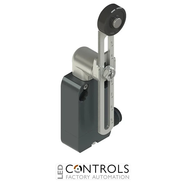 NA B222KP-DMK Pizzato Modular prewired switch with adjustablelength straight metal revolving lever diam. 20 roller