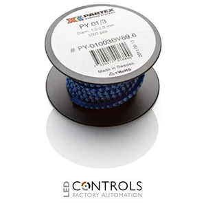 PY01-RCC Partex PY01 Slide-on, chevron cable marker, size A, 1.0–2.0mm cable, Colour coded, Reel