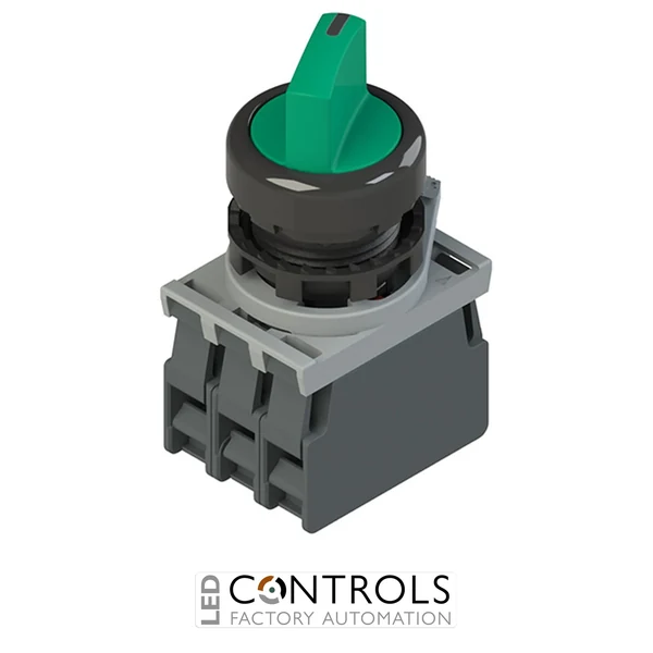 E2 AC-DXBC1801 Pizzato Complete unit with illuminated selector, fixing adapter and contacts
