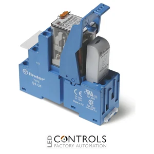58.34.9.048.0050SMA Finder 4 CO Contacts 48V DC Modular Interface Relay with Green LED + diode Indication