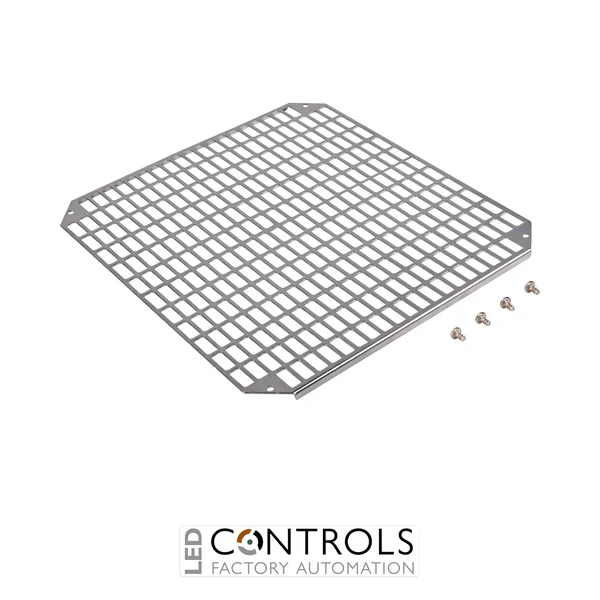 8120752 Fibox MPP ARCA 3030 Mounting plate perforated (250x250x2 mm - 26x11 mm) Galvanized steel. for size 300x300x210