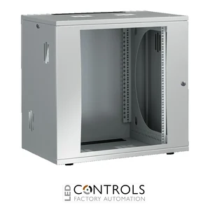 DK7507.120 Rittal FlatBox WHD: 600x625x600mm 12 U with 482.6mm (19") mounting frame