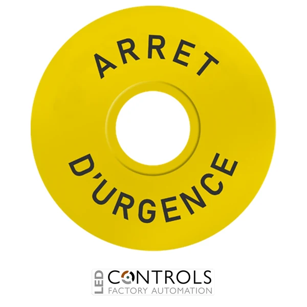 PBS5-ESD60FR IMO Push Button Yellow Disc ARRET D URGENCE