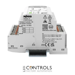 751-9403 Wago Compact 100 PLC with 2 Analogue/8 Digital Inputs  4 Digital Outputs - image 4