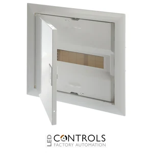 2CPX077840R9999 ABB UK612E2 Flush-Mounted Consumer Unit 12 Modules with Door and N/PE Terminals IP30 RAL9016 - image 2