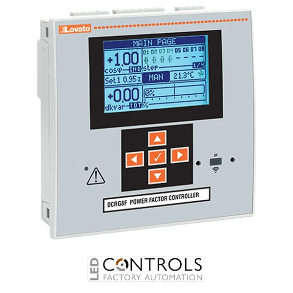 DCRG8F - EXPANDABLE 8STEP POWER FACTOR DYNAMIC CONTROLLER