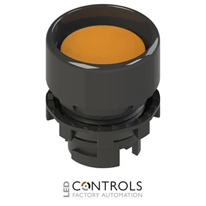 E2 1PU2P8210 Pizzato Spring-return orange booted pushbutton