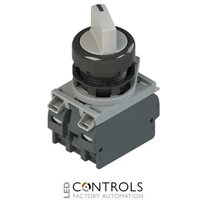 E2 AC-DXBC2256 Pizzato Complete unit with illuminated 4 positions selector, fixing adapter and contacts