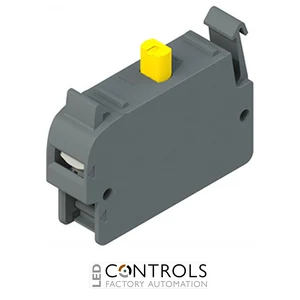 E2 CP01S2V1 Pizzato Self-monitored contact block, panel fixing, 1NC slow action
