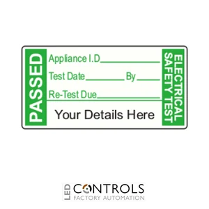 SL3819PATPR100 Partex 38 x 19mm PAT Passed Polypropylene Label, roll of 100