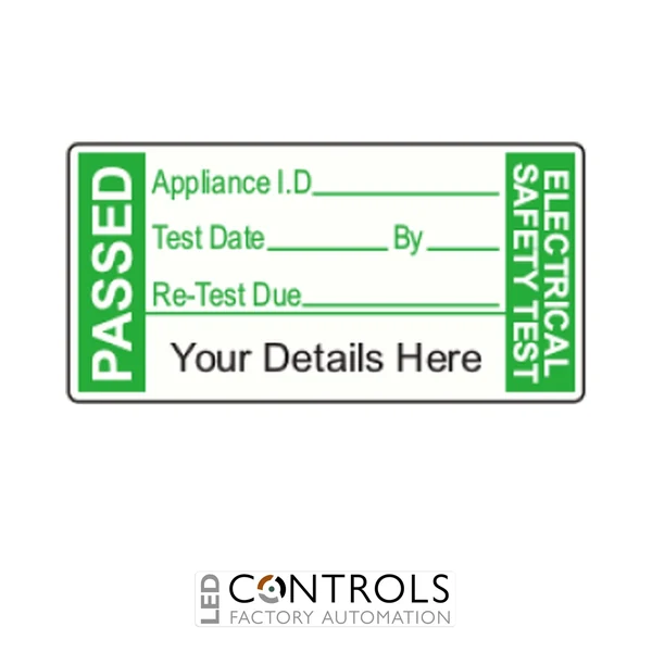 SL3819PATPR1000 Partex 38 x 19mm PAT Passed Polypropylene Label, roll of 1000
