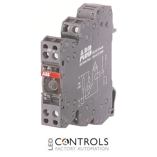 1SNA645512R2700 ABB RBR122G-24VUC R600 Interface Relay 24 V AC/DC 2 c/o 1 mA–8 A