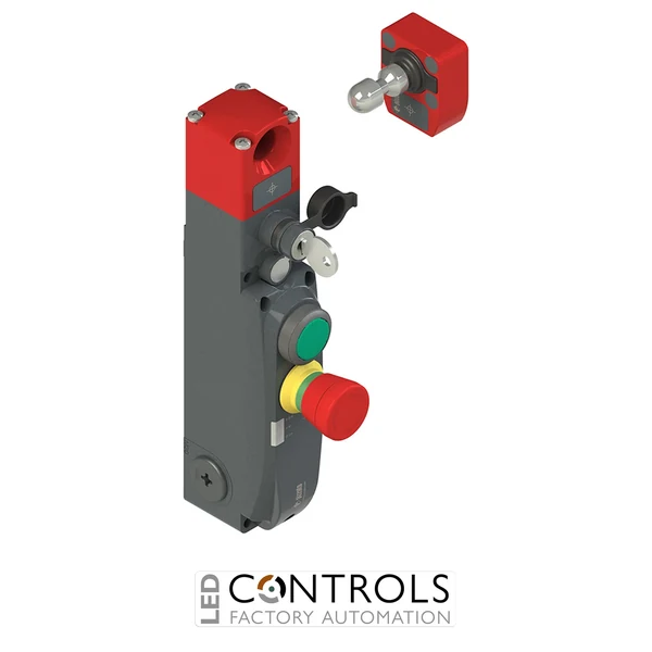 NG 2D5D413O-F31 Pizzato NG series safety switch with lock and integrated control devices, with actuator