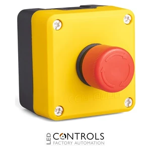 EMAS P1EC400E30 EMAS P SERIES BLACK YELLOW PL SNG BOX 1NC EMER.STOP 30 MM