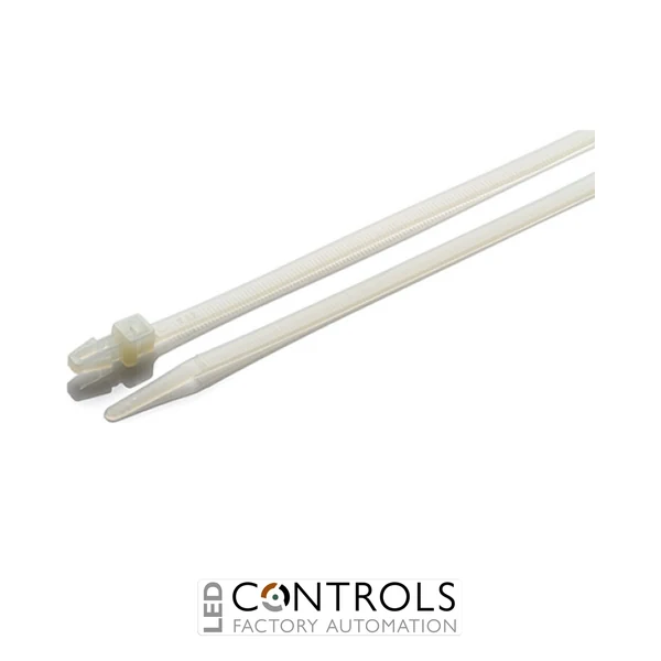 PM200-N Partex Push Mount Cable Ties, 200mm x 4.8mm, Natural, pack 100