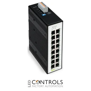 852-1106 Wago Industrial-Switch;16 Ports 1000Base-T;Extended temperature range;black metallic