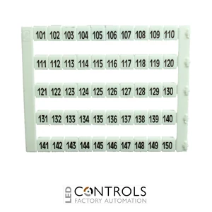 MT5-101-150 IMO Marker 5 x 5 mm White, Printed 101-150