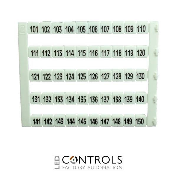 MT5-101-150 IMO Marker 5 x 5 mm White, Printed 101-150