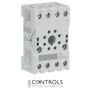 1SVR405670R1100 ABB CR-U2SM Socket Small for 2 C/O CR-U Relay - image 3