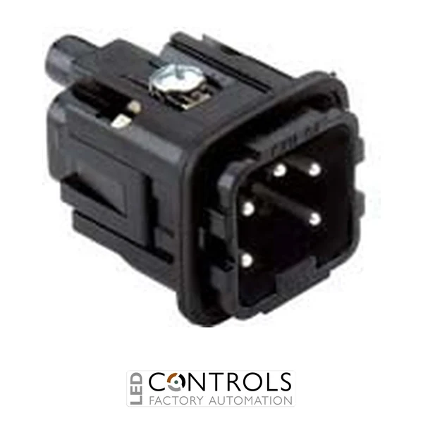 CKM04N Ilme Male insert 4 pole and earth 10 amp screw Size 21.21 black