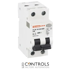 P1RE1NC40A030 - RCBO 1P+N CURVE C 40A IDN 30MA TYPE A
