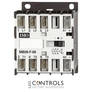 MB09-F-0124 IMO Mini Contactor 3 Pole Open 4kW 9A AC3, Fast-On Connections