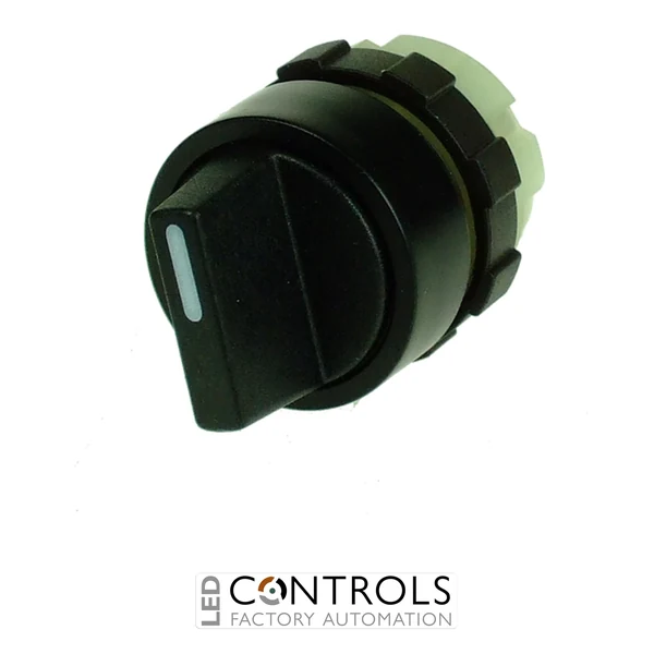 BS3KN3 IMO Rotary Knob, 3 Position Maintained 60deg, Black Bezel