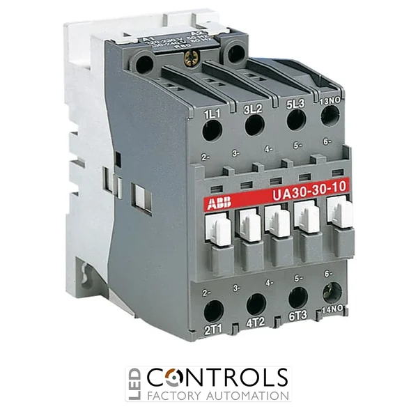 1SBL281022R8010 ABB UA30-30-10 220-230V 50Hz / 230-240V 60Hz 3 Pole Capacitor Switching Contactor 3NO 1NO Auxiliary Contact 220-240V Coil
