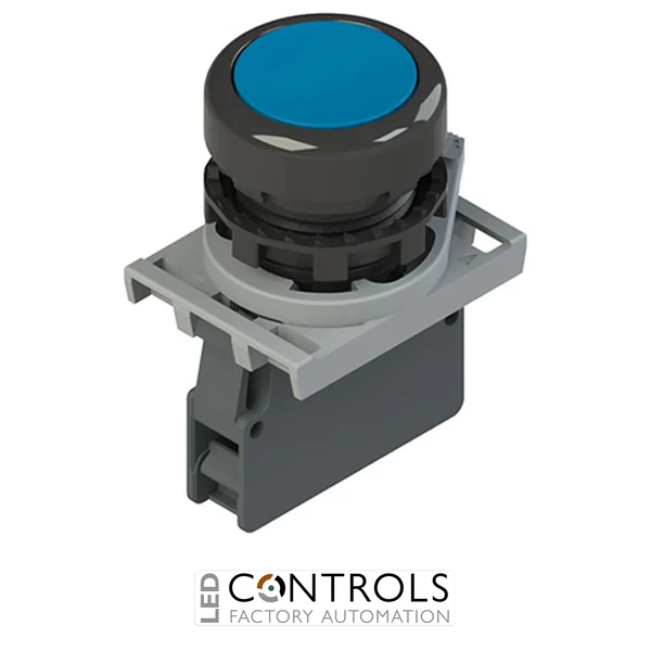E2 AC-DXBC1207 Pizzato Complete unit with pushbutton, fixing adapter and contact