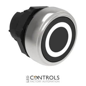 LOVATO LPCB1102 BLACK FLUSH PUSH-BUTTON O