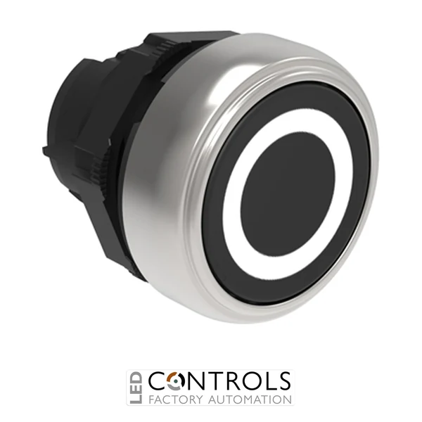LOVATO LPCB1102 BLACK FLUSH PUSH-BUTTON O