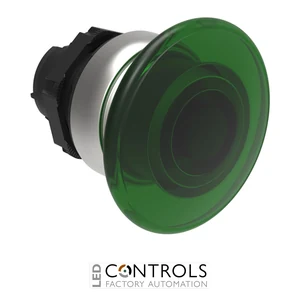 LOVATO LPCBL6143 GREEN ILLUMIN. MUSHROOM-HEAD BUTTON 40MM