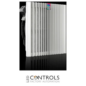 SK3244.740 Rittal SK Blue E+ Fan-And-Filter Unit, 867/910 MÂ³/H, 400 V, 3~, 50Â Hz/60Â Hz, WxHxD 323 X 323 X 156 mm, Ral 7035