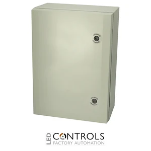 8120017 Fibox ARCA 705030 Cabinet, Polycarbonate Grey cover, 2-point locking, hinges on the long side