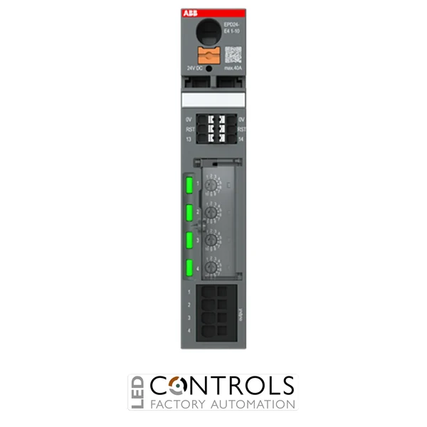 ABB EPD24-E4 1-10 Electronic Circuit Breaker - 4 Channel - 1-10 A Adjustable - 24 V DC