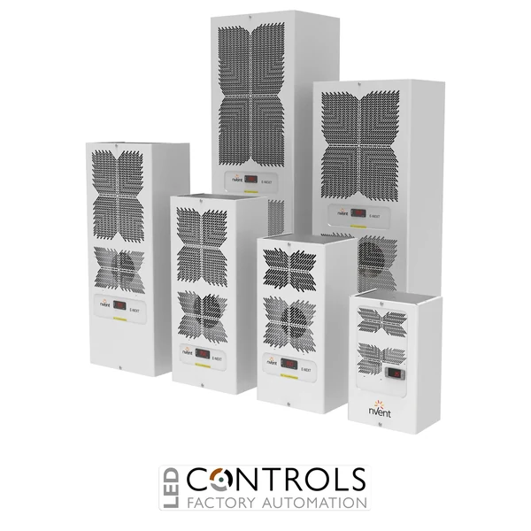 EGO60MTE9 nVent Hoffman Vertical Indoor Air Conditioner, 5800 W, 400 V, Stainless Steel 2000x600x387